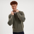 Pull camionneur manches longues vert kaki homme à 35,99 € dans le catalogue La Halle