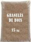 Granules de bois - sac de 15kg en promo chez Intermarché Aulnay-sous-Bois à 4,49 €