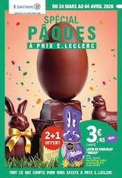 Catalogue E.Leclerc à Vernon cette semaine, valable du 24/03/2026 au 04/04/2026 Prospectus E.Leclerc à Vernon, "SPÉCIAL PÂQUES À PRIX E.LECLERC", 80 pages de promos valables du 24/03/2026 au 04/04/2026