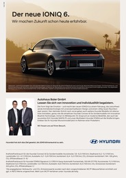 Hyundai Prospekt für Heubach mit 8 Seiten Hyundai Prospekt für Heubach: "Der neue IONIQ 6", 8 Seiten, 15.11.2022 - 13.12.2022