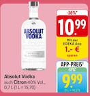 Aktuelle Vodka Angebote bei EDEKA in Karlsruhe Aktuelles Vodka auch Citron Angebot bei EDEKA in Karlsruhe ab 9,99 €