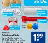 Aktuelles Schnüre und Seile Angebot bei ALDI SÜD in Düsseldorf ab 1,99 €