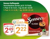 Kaffeepads Angebote von Senseo bei GLOBUS Duisburg für 2,22 €