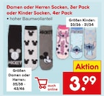 Aktuelles Damen oder Herren Socken Angebot bei Netto Marken-Discount in Bottrop ab 3,99 €