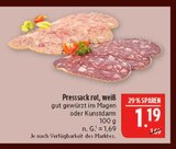 Presssack rot, weiß Angebote bei Marktkauf Leipzig für 1,19 €