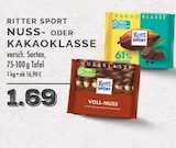 NUSS-KLASSE im Angebot bei EDEKA in Voerde NUSS-KLASSE Angebote von RITTER SPORT bei EDEKA Voerde für 1,69 €