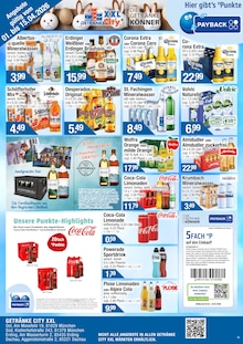 Bier im Getränke City Prospekt "Aktuelle Angebote" mit 2 Seiten (München)