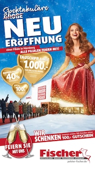 Polstermöbel Fischer Steinach, Straubing-Bogen Prospekt "Spektakuläre Neueröffnung" mit 55 Seiten