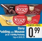 Pudding im EDEKA Prospekt Pudding von Dany im aktuellen EDEKA Prospekt für 0,99 €