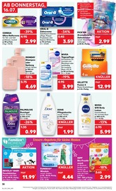 Gillette im Kaufland Prospekt in Falkensee Aktueller Kaufland Prospekt mit Gillette, "Hier bin ich richtig", Seite 38