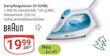 Dampfbügeleisen SI1029BL im Angebot bei GLOBUS in Leipzig Dampfbügeleisen SI1029BL Angebote von Braun bei GLOBUS Leipzig für 19,99 €