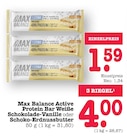 Active Protein Bar Weiße Schokolade-Vanille Angebote von Max Balance bei E center Karlsruhe für 1,34 €