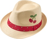 Aktuelles Strohhut mit Kirsch-Motiv, beige, Gr. 54/55 Angebot bei dm-drogerie markt in Bielefeld ab 6,90 €