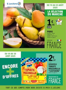 Prospectus E.Leclerc de la semaine "E.LECLERC" avec 1 pages, valide du 19/08/2025 au 30/08/2025 pour Béziers et alentours