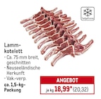 Lammkotelett für 20,32 € bei Metro im Angebot Lammkotelett im aktuellen Metro Prospekt
