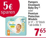 Einzelpack Baby-Dry oder Premium Protection Windeln bei Rossmann im Prospekt "Mein Drogeriemarkt" für 7,65 €