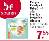 Rossmann - Einzelpack Baby-Dry oder Premium Protection Windeln Angebot im Prospekt Einzelpack Baby-Dry oder Premium Protection Windeln bei Rossmann im Prospekt "Mein Drogeriemarkt" für 7,65 €