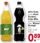 Aktuelles Afri-Cola auch ohne Zucker, Cola-Mix koffeinhaltig oder Bluna Orange Angebot bei E center in Pforzheim ab 0,89 €