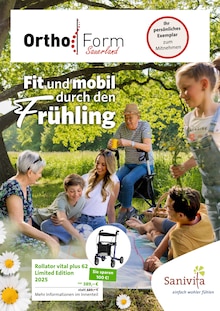 Aktueller Ortho-Form Sauerland GmbH & Co. KG Prospekt "Fit und mobil durch den Frühling" Seite 1 von 6 Seiten