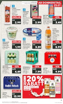 Bier im Kaufland Prospekt "Hier bin ich richtig" mit 56 Seiten (Königswinter)