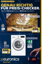 EURONICS Prospekt für Kamen mit 10 Seiten EURONICS Prospekt für Kamen: "GENAU RICHTIG FÜR PREIS-CHECKER.", 10 Seiten, 29.10.2026 - 04.11.2026