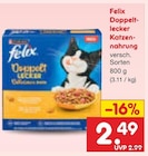 Doppelt-lecker Katzennahrung Angebote von Felix bei Netto Marken-Discount Lingen für 2,49 €