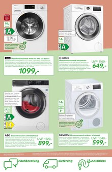Waschmaschine im EP: Prospekt "volle Waschkraft für wenig Pulver." mit 12 Seiten (Langenfeld (Rheinland))