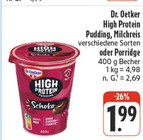 High Protein Pudding im EDEKA Prospekt High Protein Pudding von Dr. Oetker im aktuellen EDEKA Prospekt für 1,99 €
