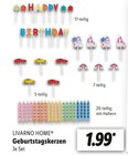 Geburtstagskerzen von Livarno Home für 1,99 € bei Lidl im Angebot Geburtstagskerzen von Livarno Home im aktuellen Lidl Prospekt