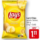 Lay's Chips Angebote von Lay's bei E center Bruchsal für 1,11 €