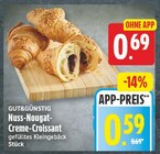 Nuss-Nougat-Creme-Croissant von GUT&GÜNSTIG für 0,59 € bei EDEKA im Angebot Nuss-Nougat-Creme-Croissant von GUT&GÜNSTIG im aktuellen EDEKA Prospekt