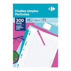 300 feuilles simples - CARREFOUR - Carrefour 300 feuilles simples - CARREFOUR à 1,99 € dans le catalogue Carrefour