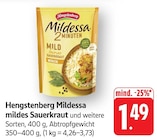 Mildessa mildes Sauerkraut Angebote von Hengstenberg bei EDEKA Neu-Ulm für 1,49 €
