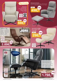 Möbel Inhofer Relaxsessel im Prospekt 