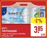 Toilettenpapier von Kokett im aktuellen ALDI Nord Prospekt