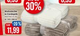 Wohndecke in Cordoptik Angebote bei Kaufhaus Stolz Cuxhaven für 11,99 €