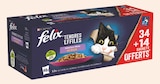 Tendres Effilés en Gelée pour Chat Sélection Lapin, Agneau, Cabillaud, Carrelet - FELIX en promo chez Netto Vitry-sur-Seine à 13,99 €