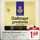 Kaffeepads Angebote von Dallmayr bei E center Filderstadt für 1,69 €