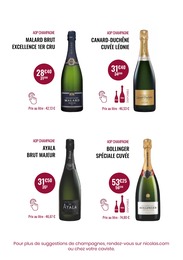 Prix et réduction Champagne dans le prospectus Nicolas en cours Offre Champagne dans le catalogue Nicolas du moment à la page 26