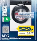 Lavamat LR6F5E480 Waschautomat im Angebot bei EURONICS in Hagen Lavamat LR6F5E480 Waschautomat Angebote von AEG bei EURONICS Hagen für 529,00 €