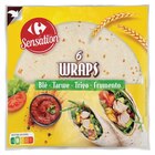 Wraps Blé - CARREFOUR SENSATION en promo chez Carrefour Wraps Blé - CARREFOUR SENSATION dans le catalogue Carrefour