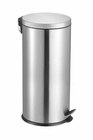 Promo Poubelle à pédale ronde inox 30 L diamètre 29,5 cm hauteur 64,5 cm à 37,90 € dans le catalogue Brico Dépôt à Cantin