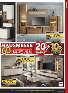 Fernseher im BRAUN Möbel-Center Prospekt "60 JAHRE BRAUN MÖBEL CENTER" mit 24 Seiten (Singen (Hohentwiel))