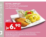 Schollenfilet mit Kartoffel-Gurkensalat und Remoulade im aktuellen porta Möbel Prospekt