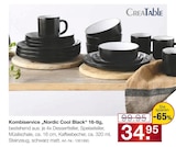 Kombiservice "Nordic Cool Black" 16-tlg Angebote von CreaTable bei Möbel Inhofer Aalen für 34,95 €