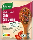 Fix Bolognese Typisch Italienisch! oder Fix Natürlich lecker! Chili con Carne von Knorr im aktuellen REWE Prospekt