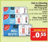 Müllbeutel im Angebot bei Marktkauf in Nürnberg Müllbeutel Angebote von Gut & Günstig bei Marktkauf Nürnberg für 0,55 €