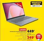 Ordinateur portable Lenovo 15.6" - Lenovo en promo chez Super U Villeurbanne à 349,00 €