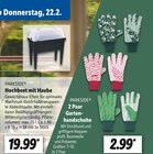 Hochbeet mit Haube oder Gartenhandschuhe Angebote von PARKSIDE bei Lidl Regensburg für 19,99 €