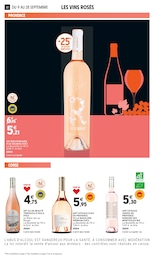 Prix et réduction Vin Rosé dans le prospectus Intermarché en cours Offre Vin Rosé dans le catalogue Intermarché du moment à la page 22